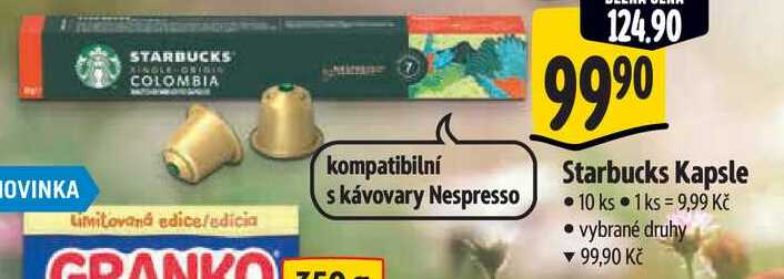 Starbucks Kapsle, 10 ks 