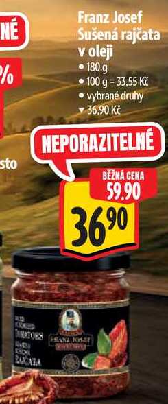 Franz Josef Sušená rajčata v oleji, 180 g