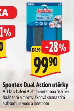 Spontex Dual Action utěrky, 3 ks 