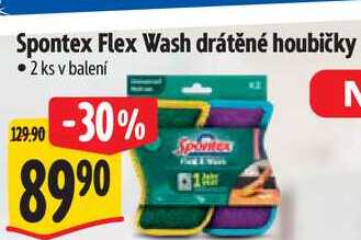 Spontex Flex Wash drátěné houbičky, 2 ks 