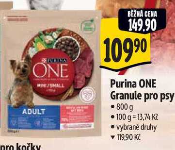 Purina ONE Granule pro psy, 800 g