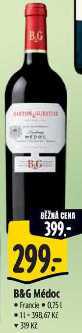 B&G Médoc, 0,75 l