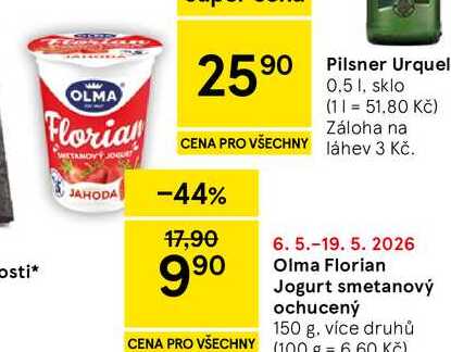 Olma Florian Jogurt smetanový ochucený, 150 g