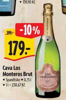 Cava Los Monteros Brut, 0,75 l