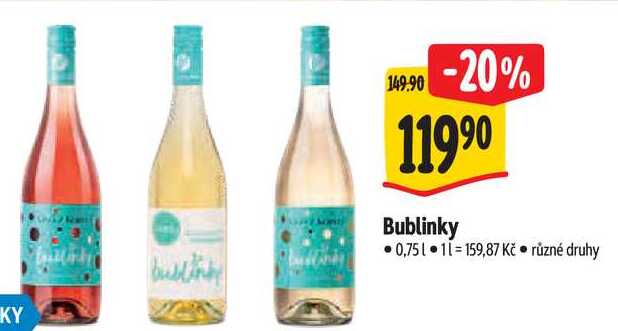 Bublinky, 0,75 l