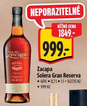 Zacapa Solera Gran Reserva, 0,7 l