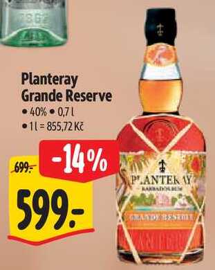 Planteray Grande Reserve, 0,7 l