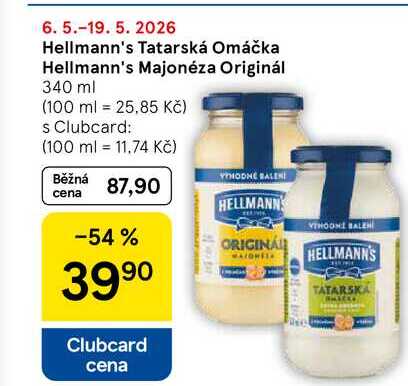 Hellmann's Tatarská Omáčka, 340 ml