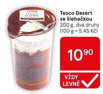 Tesco Dezert se šlehačkou, 200 g 