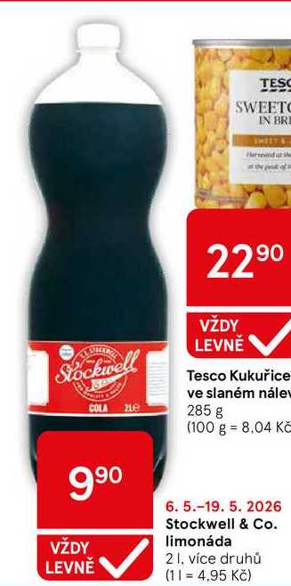 Stockwell & Co. limonáda, 2 l 