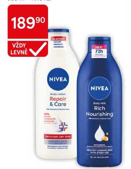 NIVEA Body Lotions Repair & Care, 400 ml  