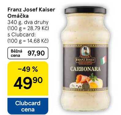 Franz Josef Kaiser Omáčka, 340 g 