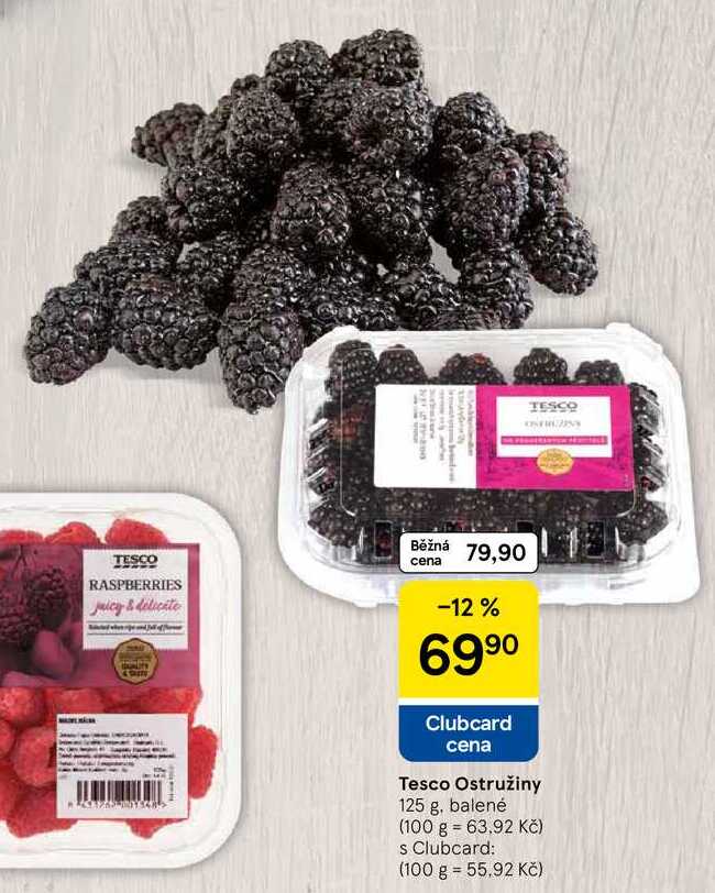 Tesco Ostružiny, 125 g, balené  