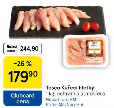 Tesco Kuřecí filetky, 1 kg 