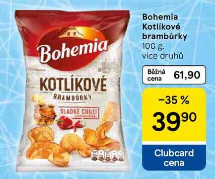 Bohemia Kotlíkové brambůrky, 100 g 