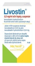 LIVOSTIN 0,5 mg/ml oční kapky, suspenze