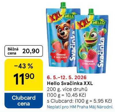 Hello Svačinka XXL, 200 g, více druhů 