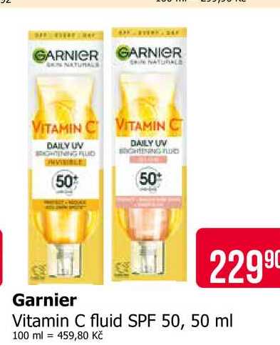 Garnier Vitamin C fluid SPF 50, 50 ml
