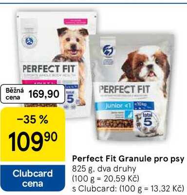 Perfect Fit Granule pro psy, 825 g 