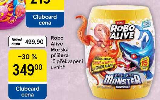 Robo Alive Mořská příšera, 15 překvapení uvnitř 