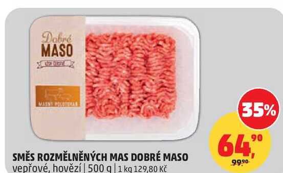 SMĚS ROZMĚLNĚNÝCH MAS DOBRÉ MASO vepřové, 500 g