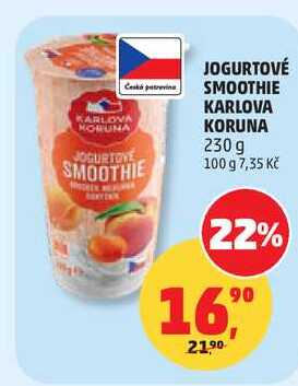 JOGURTOVÉ SMOOTHIE KARLOVA KORUNA, 230 g