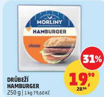 DRŮBEŽÍ HAMBURGER, 250 g  
