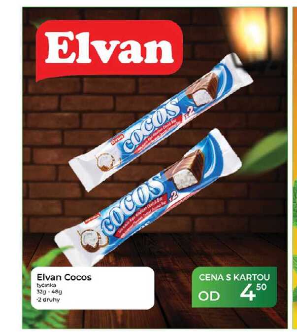 Elvan Cocos tyčinka 32g - 48g 