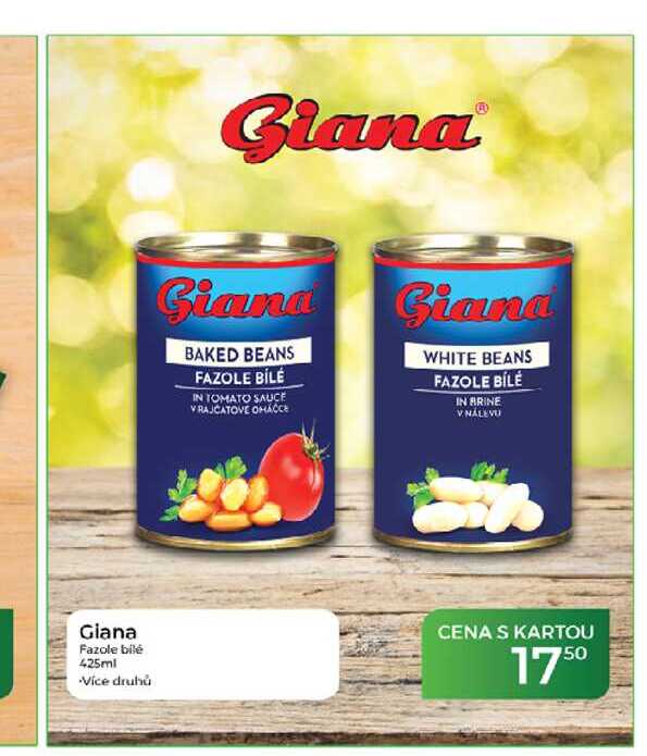 Giana Fazole bilé 425ml  