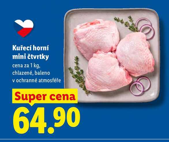 Kuřecí horní mini čtvrtky, cena za 1 kg