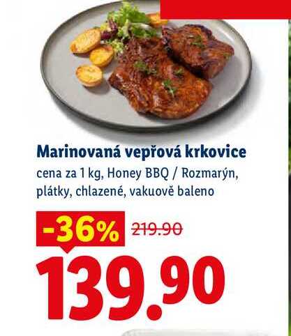 Marinovaná vepřová krkovice, cena za 1 kg