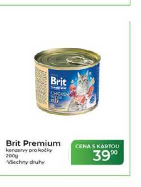 Brit Premium konzervy pro kočky 200g  