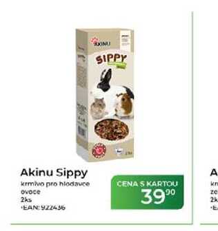 Akinu Sippy krmivo pro hlodavce ovoce 2ks  