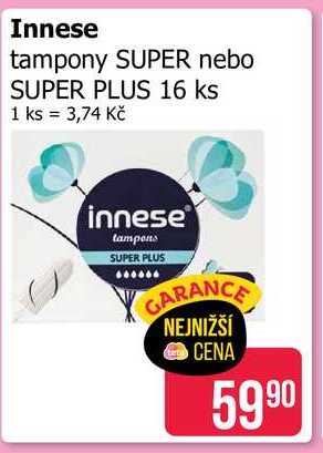 Innese tampony SUPER nebo SUPER PLUS 16 ks