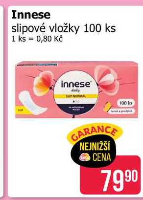Innese slipové vložky 100 ks