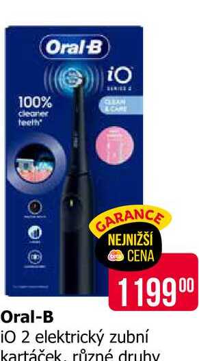 Oral-B iO 2 elektrický zubní kartáček, různé druhy 