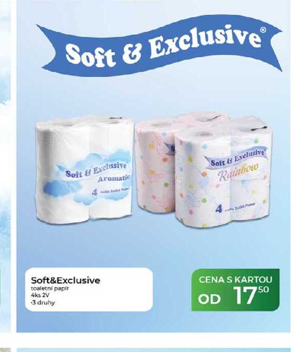 Soft&Exclusive toaletni papir 4ks 2V 