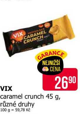 VIX caramel crunch 45 g, různé druhy 