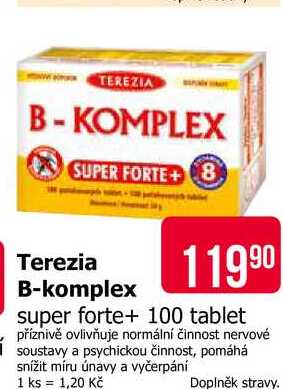Terezia B-komplex super forte+ 100 tablet 