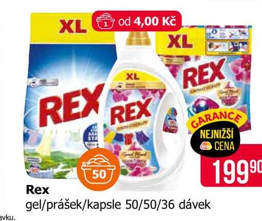 Rex  gel/prášek/kapsle 50/50/36 dávek 