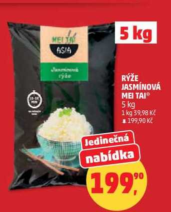 RÝŽE JASMÍNOVÁ MEI TAI, 5 kg 