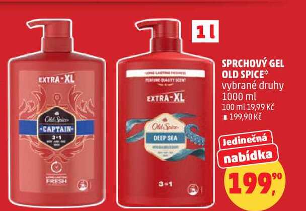 SPRCHOVÝ GEL OLD SPICE vybrané druhy, 1000 ml  