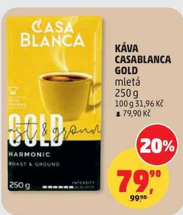 KÁVA CASABLANCA GOLD mletá, 250 g  