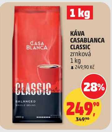 KÁVA CASABLANCA CLASSIC zrnková, 1 kg  
