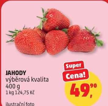 JAHODY výběrová kvalita, 400 g  