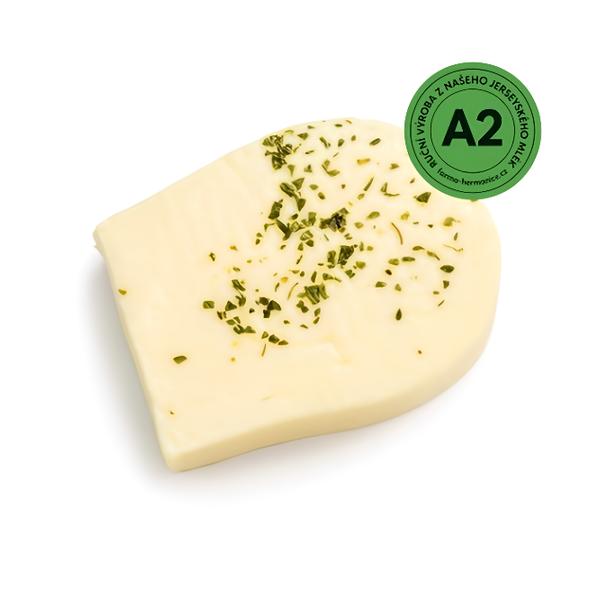 Farma Heřmanice Polotvrdý přírodní sýr s italskými bylinkami z A2 mléka