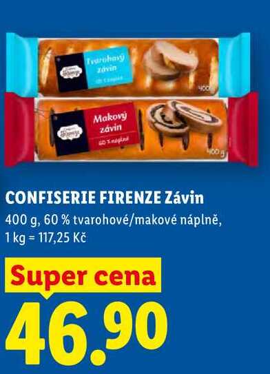 CONFISERIE FIRENZE Závin, 400 g  