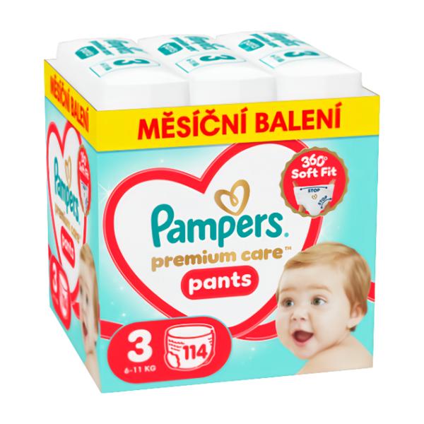 Pampers Premium Plenkové kalhotky Monthly Box, vel. 3 (6-11 kg)