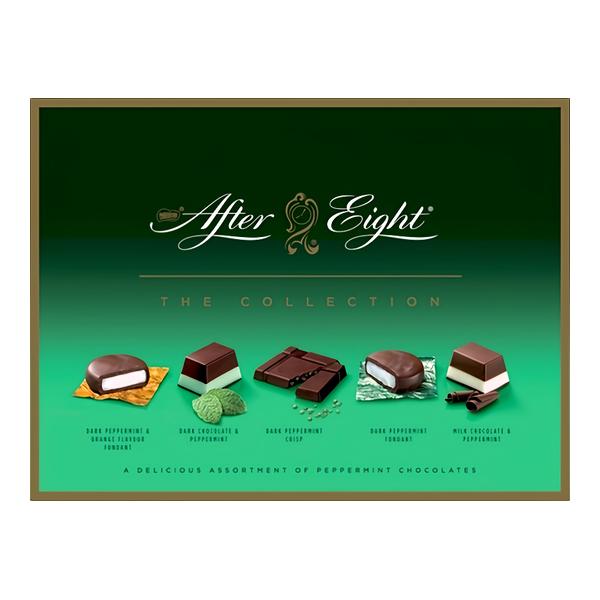 After eight Mint bonboniéra, směs peprmintových bonbónů z mléčné a hořké čokolády