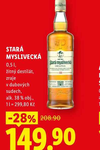 STARÁ MYSLIVECKÁ, 0,5 l